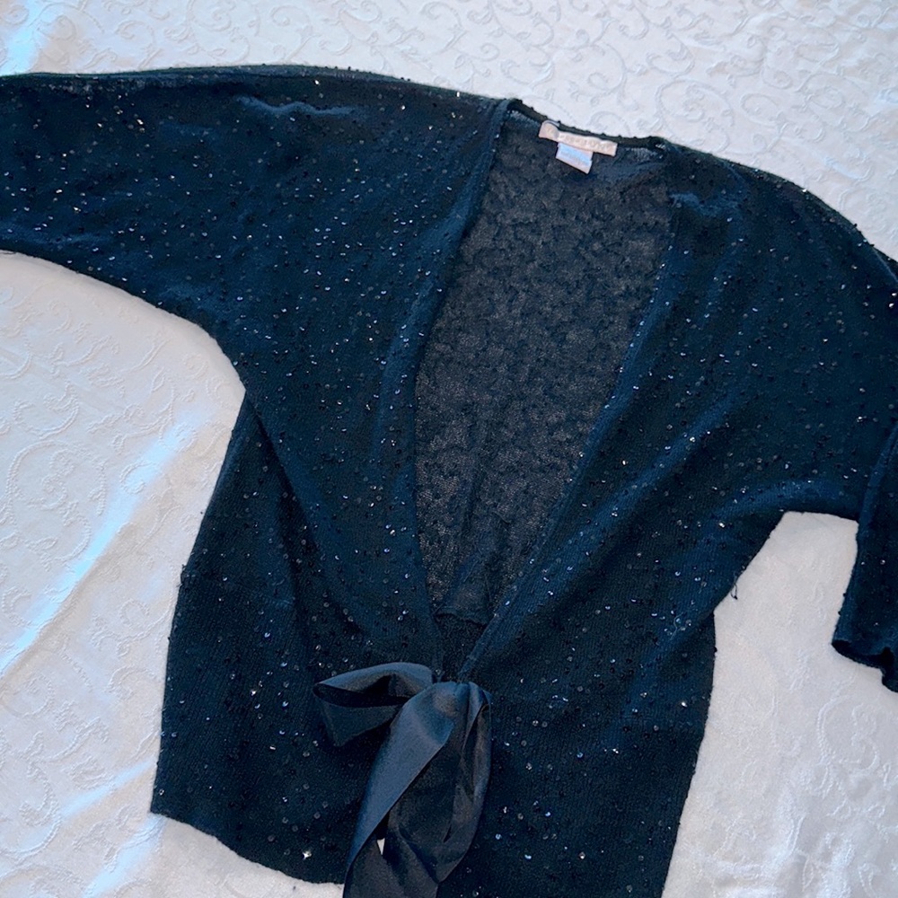REBECCA TAYLOR CASHMERE SILK CARDIGAN PETITE
